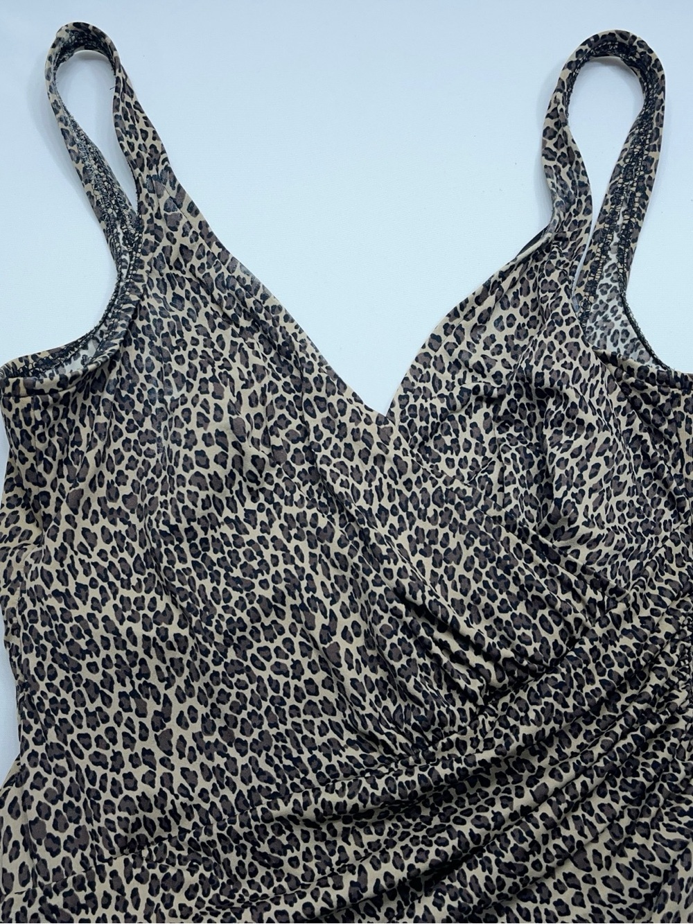 Miraclesuit Leopard Print One Piece Swimsuit Womens Size 16 Tummy Control - Picture 2 of 9